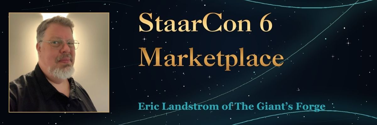Eric Landstrom of The Giant's Forge in the StaarCon 6 Marketplace.