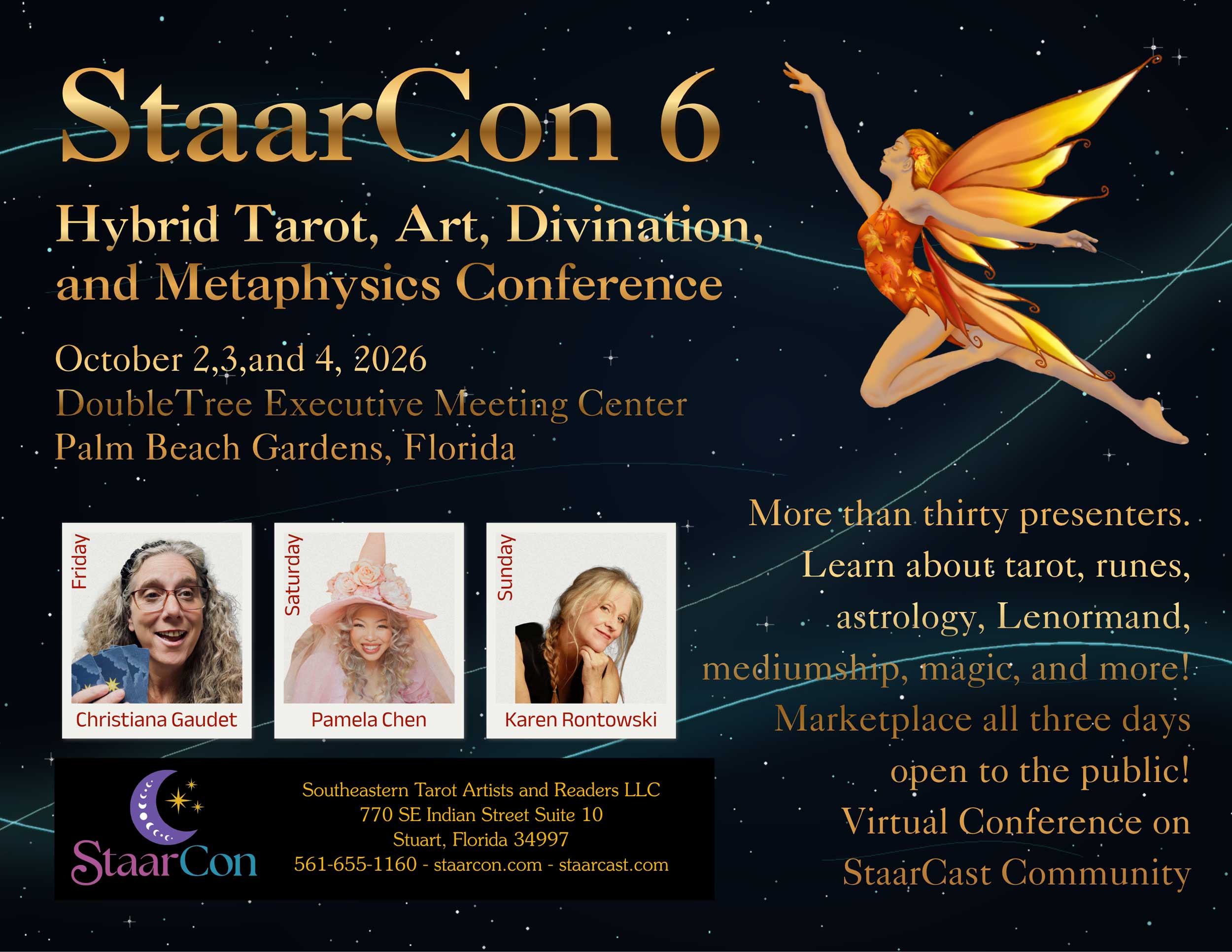 StaarCon 6 Postcard with the Pixie Arcana.